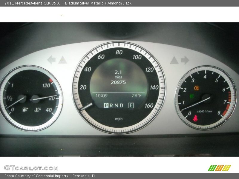 Palladium Silver Metallic / Almond/Black 2011 Mercedes-Benz GLK 350