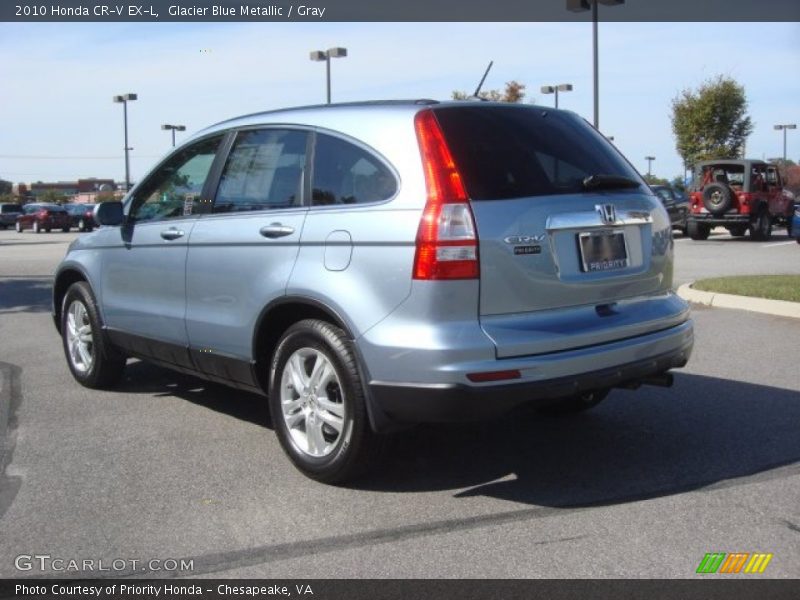 Glacier Blue Metallic / Gray 2010 Honda CR-V EX-L