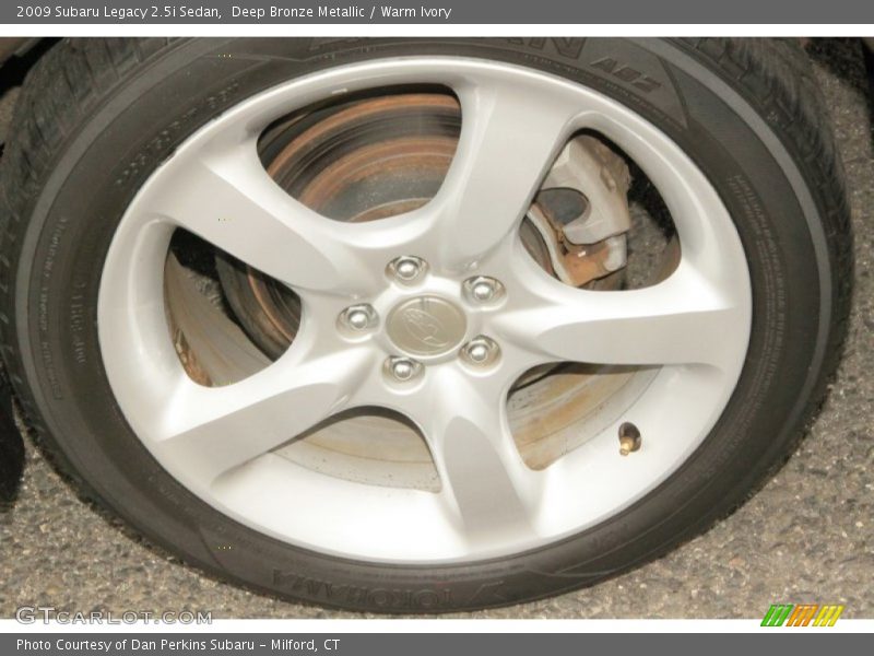 Deep Bronze Metallic / Warm Ivory 2009 Subaru Legacy 2.5i Sedan