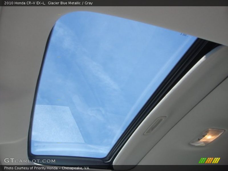 Glacier Blue Metallic / Gray 2010 Honda CR-V EX-L