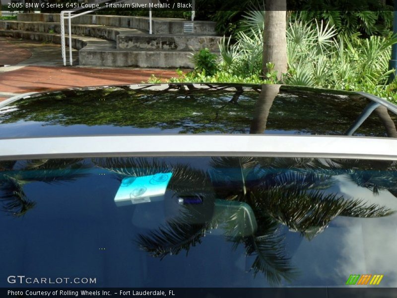 Titanium Silver Metallic / Black 2005 BMW 6 Series 645i Coupe