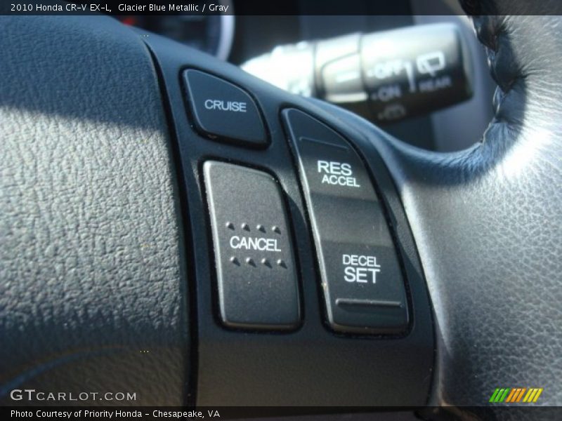 Glacier Blue Metallic / Gray 2010 Honda CR-V EX-L