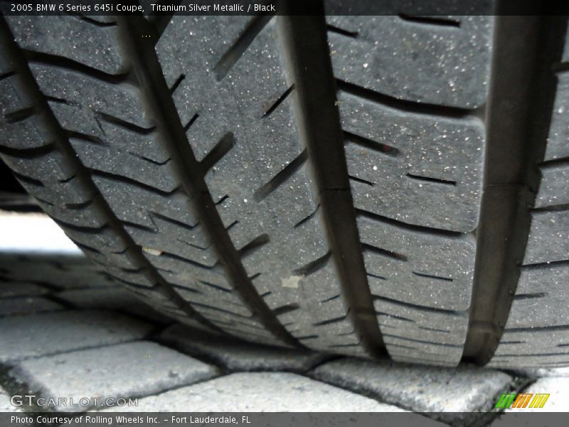 Titanium Silver Metallic / Black 2005 BMW 6 Series 645i Coupe