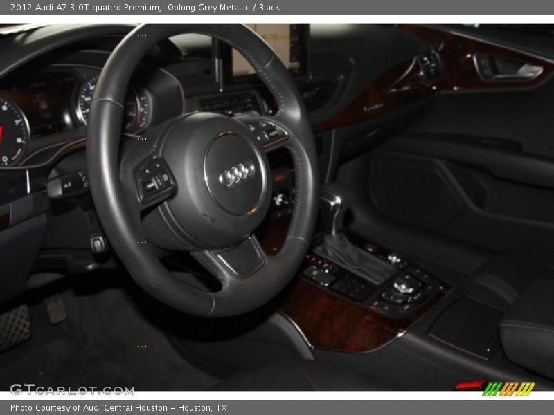Oolong Grey Metallic / Black 2012 Audi A7 3.0T quattro Premium