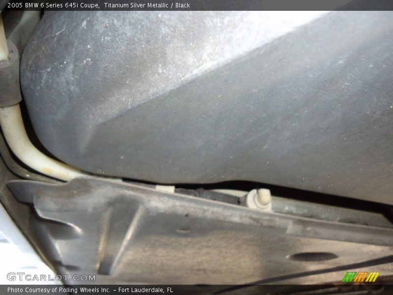 Titanium Silver Metallic / Black 2005 BMW 6 Series 645i Coupe