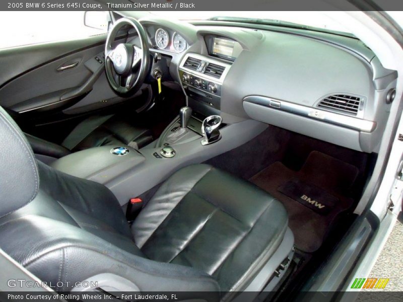  2005 6 Series 645i Coupe Black Interior