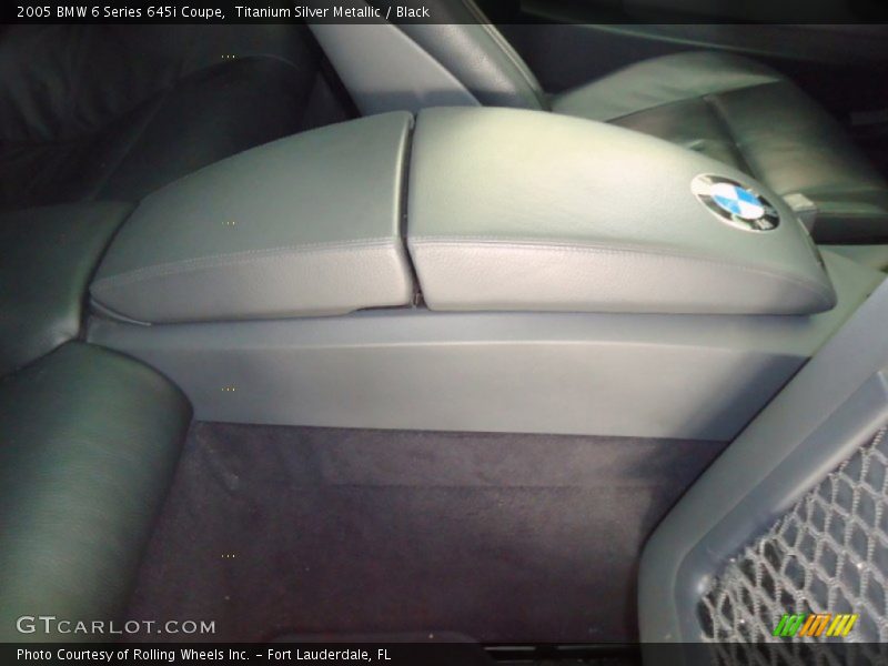 Titanium Silver Metallic / Black 2005 BMW 6 Series 645i Coupe