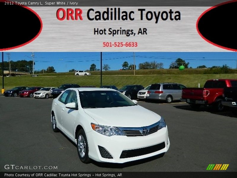 Super White / Ivory 2012 Toyota Camry L
