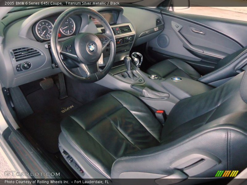Black Interior - 2005 6 Series 645i Coupe 