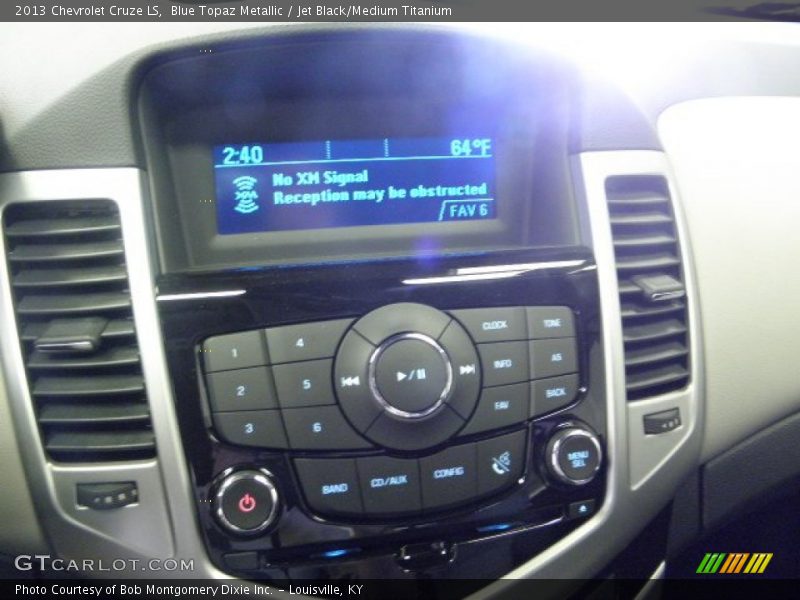 Blue Topaz Metallic / Jet Black/Medium Titanium 2013 Chevrolet Cruze LS