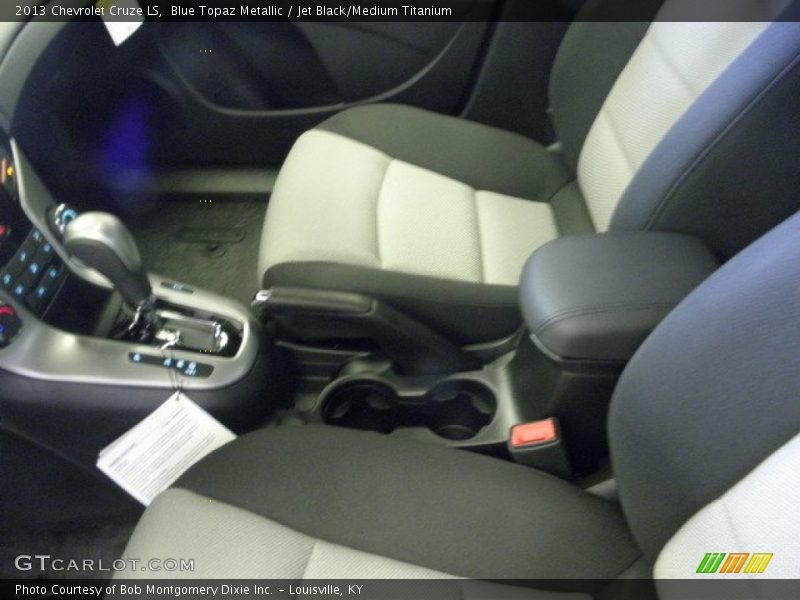 Blue Topaz Metallic / Jet Black/Medium Titanium 2013 Chevrolet Cruze LS