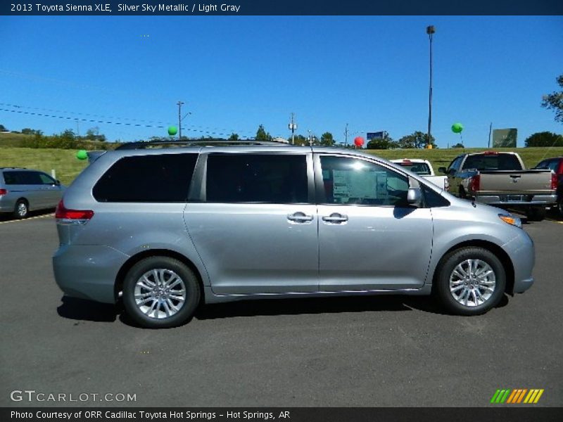 Silver Sky Metallic / Light Gray 2013 Toyota Sienna XLE