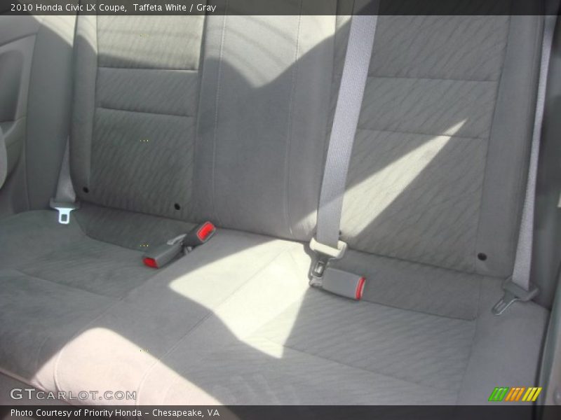 Taffeta White / Gray 2010 Honda Civic LX Coupe