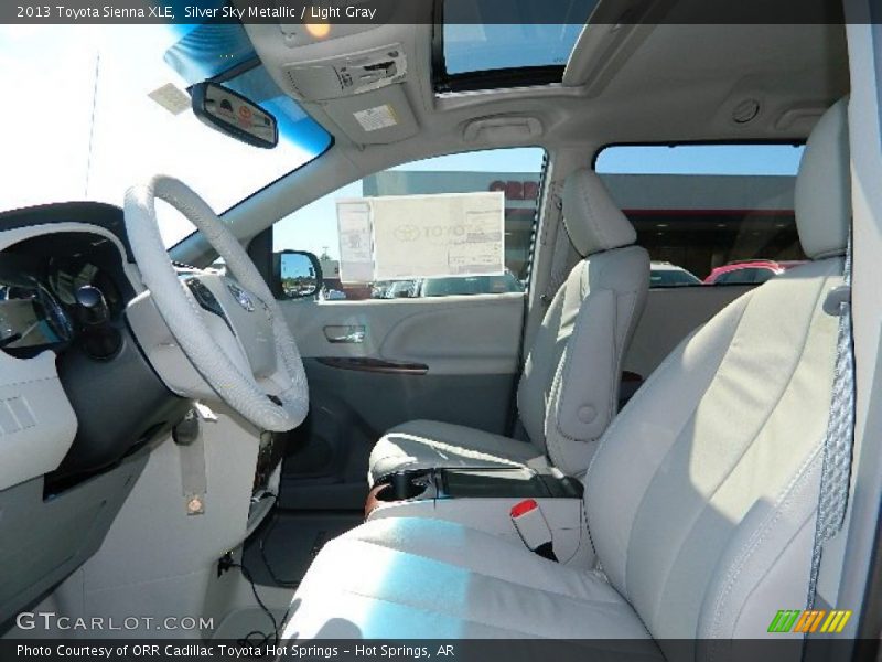 Silver Sky Metallic / Light Gray 2013 Toyota Sienna XLE