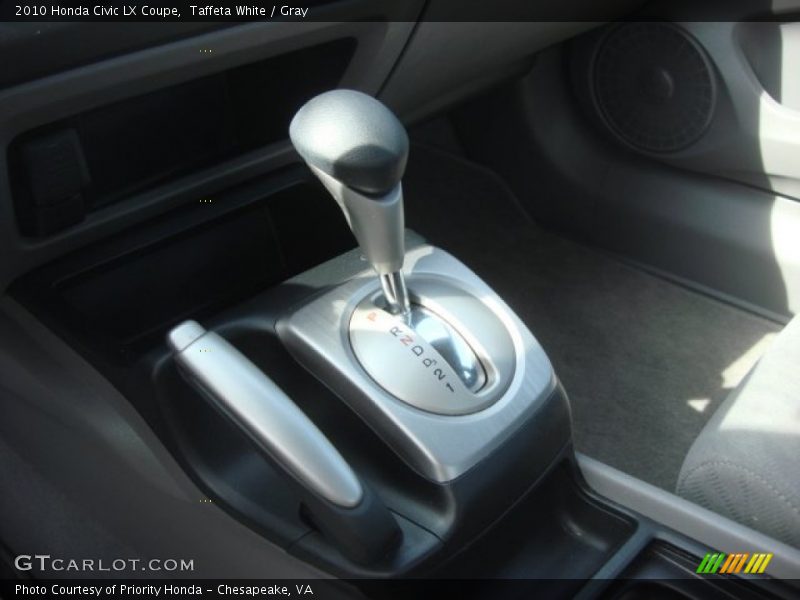 Taffeta White / Gray 2010 Honda Civic LX Coupe