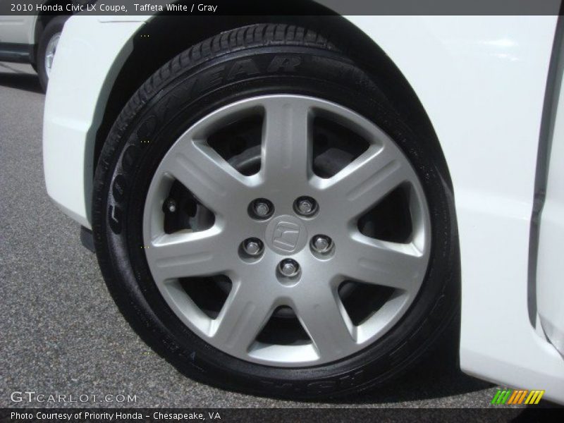 Taffeta White / Gray 2010 Honda Civic LX Coupe
