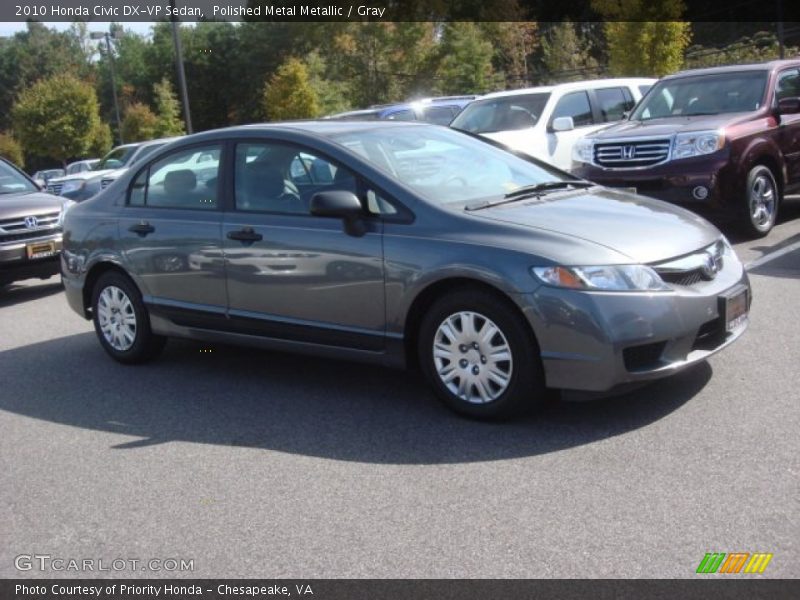 Polished Metal Metallic / Gray 2010 Honda Civic DX-VP Sedan