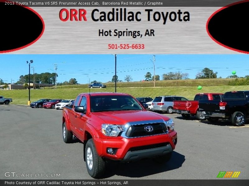 Barcelona Red Metallic / Graphite 2013 Toyota Tacoma V6 SR5 Prerunner Access Cab