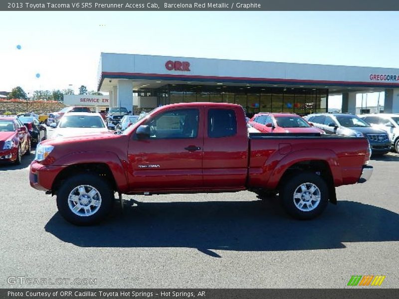 Barcelona Red Metallic / Graphite 2013 Toyota Tacoma V6 SR5 Prerunner Access Cab