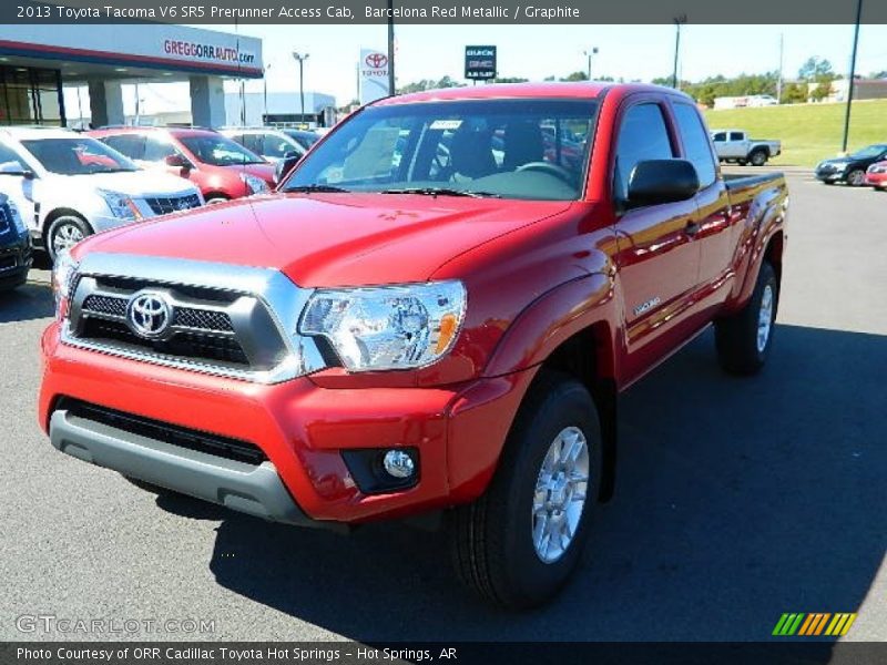 Barcelona Red Metallic / Graphite 2013 Toyota Tacoma V6 SR5 Prerunner Access Cab