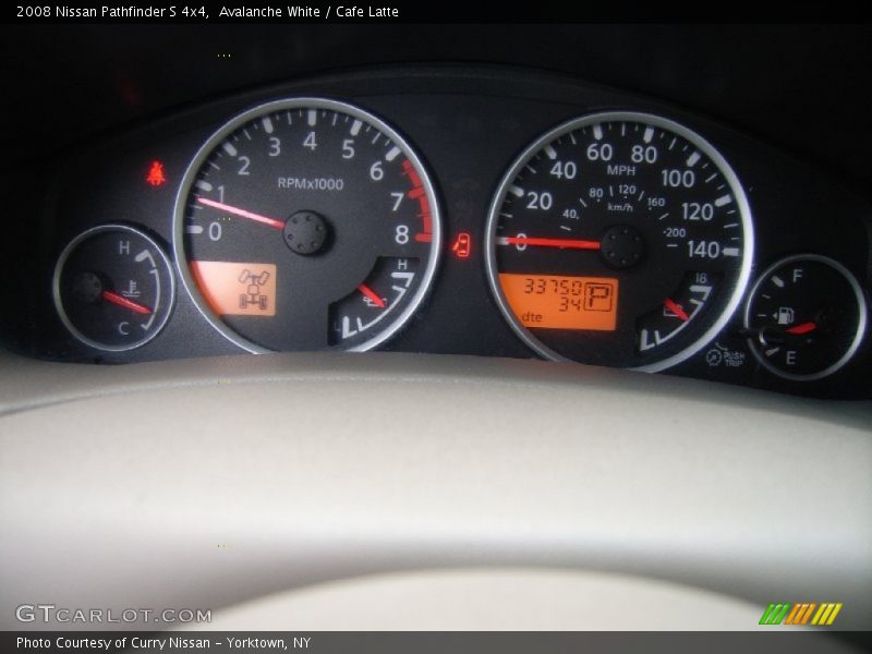 Avalanche White / Cafe Latte 2008 Nissan Pathfinder S 4x4