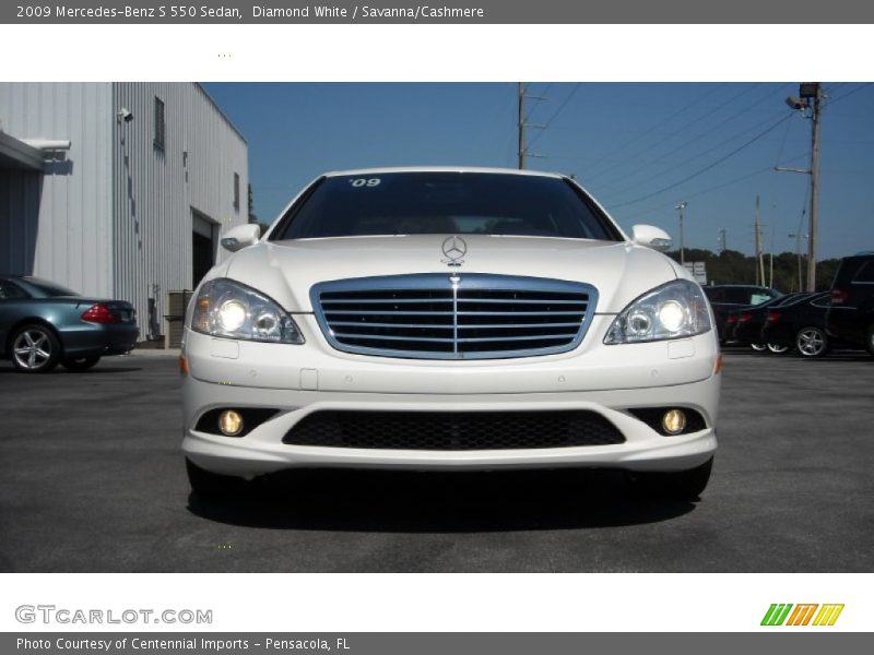 Diamond White / Savanna/Cashmere 2009 Mercedes-Benz S 550 Sedan