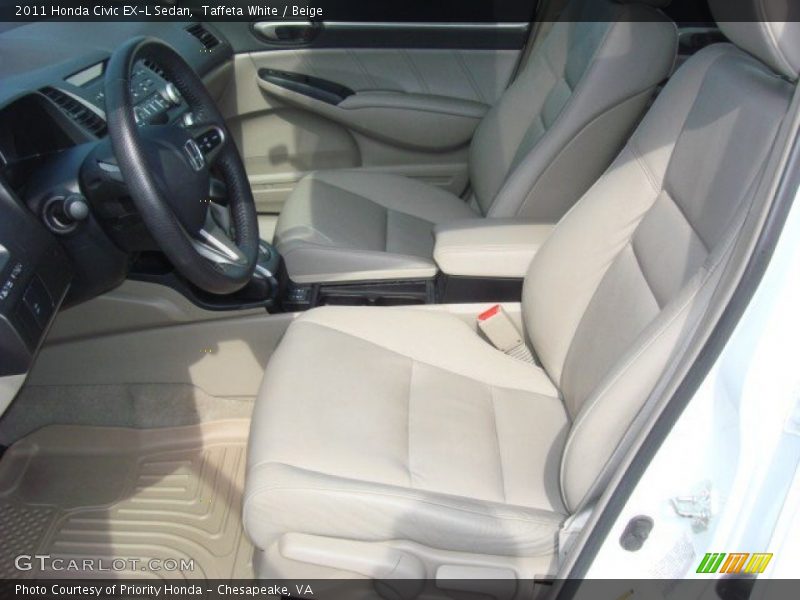  2011 Civic EX-L Sedan Beige Interior