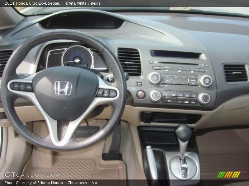 Dashboard of 2011 Civic EX-L Sedan