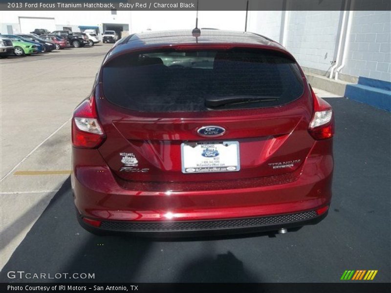 Ruby Red / Charcoal Black 2013 Ford Focus Titanium Hatchback