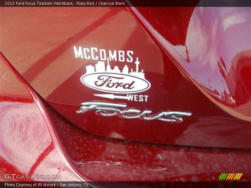 Ruby Red / Charcoal Black 2013 Ford Focus Titanium Hatchback