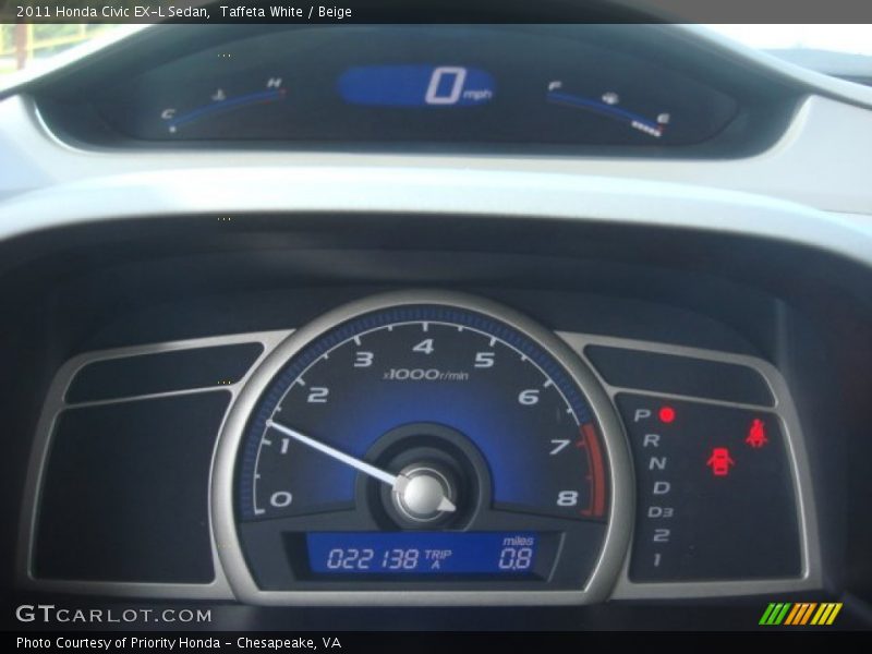  2011 Civic EX-L Sedan EX-L Sedan Gauges