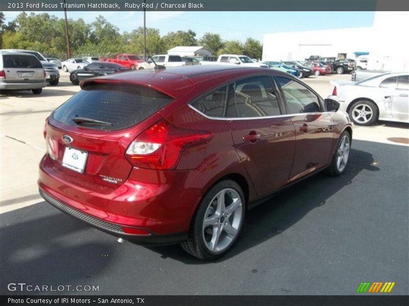 Ruby Red / Charcoal Black 2013 Ford Focus Titanium Hatchback