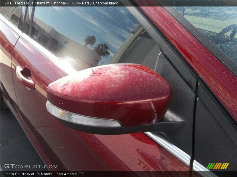 Ruby Red / Charcoal Black 2013 Ford Focus Titanium Hatchback