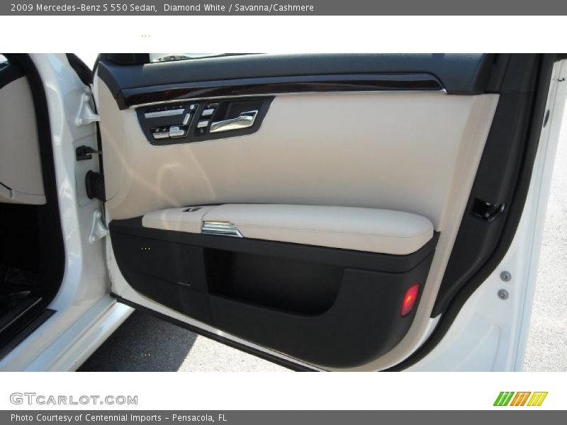 Diamond White / Savanna/Cashmere 2009 Mercedes-Benz S 550 Sedan