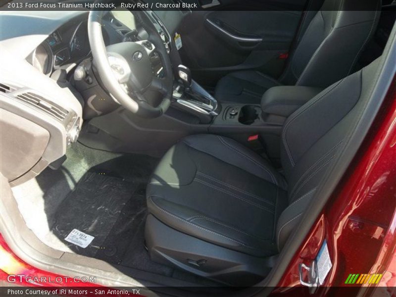 Ruby Red / Charcoal Black 2013 Ford Focus Titanium Hatchback