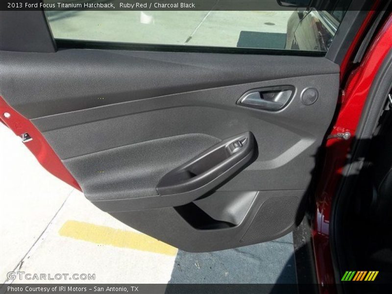 Ruby Red / Charcoal Black 2013 Ford Focus Titanium Hatchback