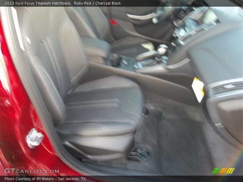 Ruby Red / Charcoal Black 2013 Ford Focus Titanium Hatchback