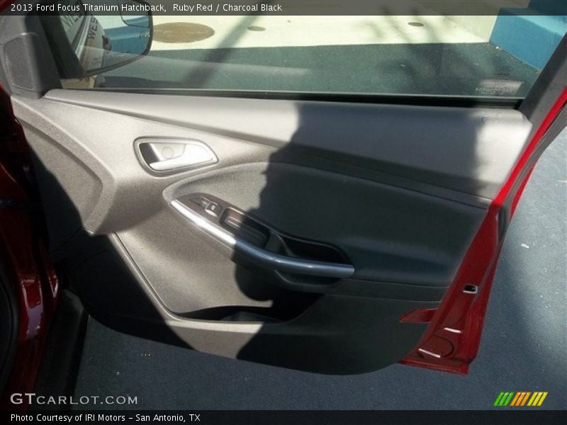 Ruby Red / Charcoal Black 2013 Ford Focus Titanium Hatchback