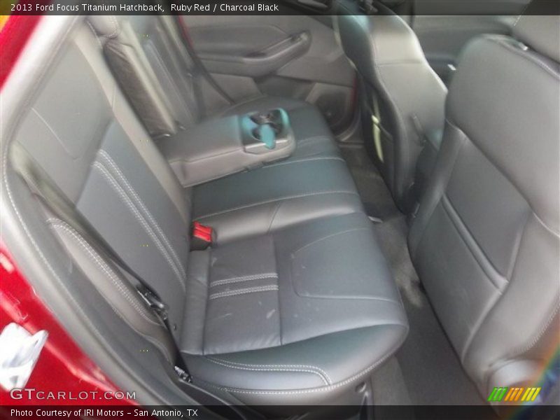 Ruby Red / Charcoal Black 2013 Ford Focus Titanium Hatchback