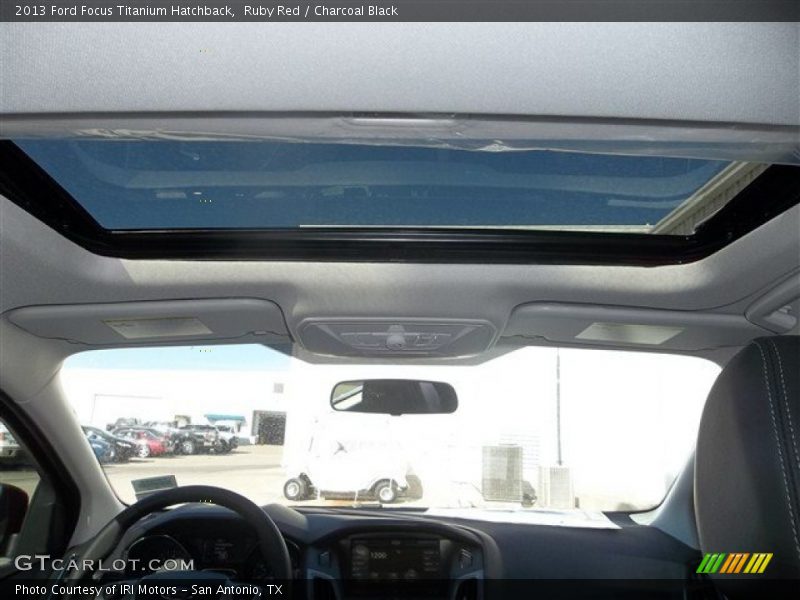 Ruby Red / Charcoal Black 2013 Ford Focus Titanium Hatchback