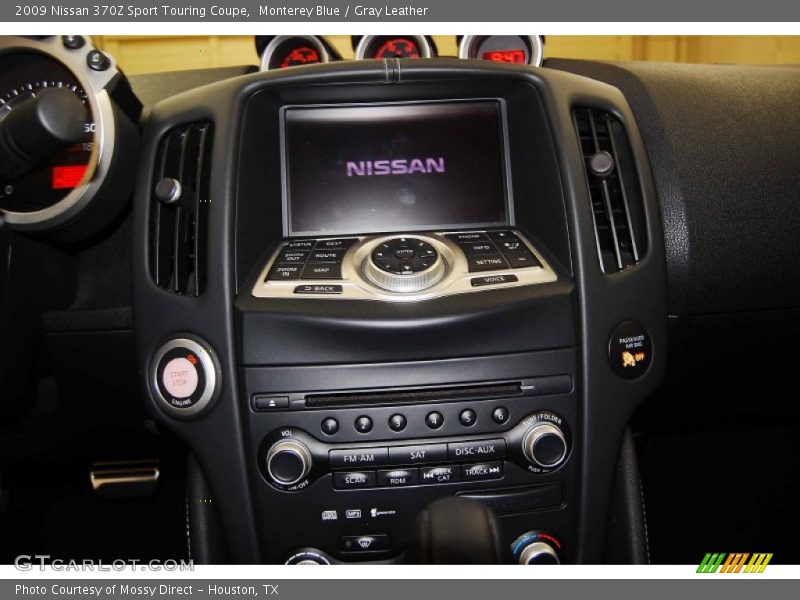 Monterey Blue / Gray Leather 2009 Nissan 370Z Sport Touring Coupe