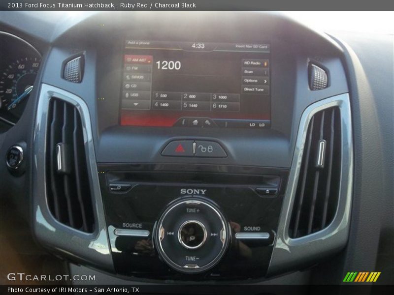 Ruby Red / Charcoal Black 2013 Ford Focus Titanium Hatchback
