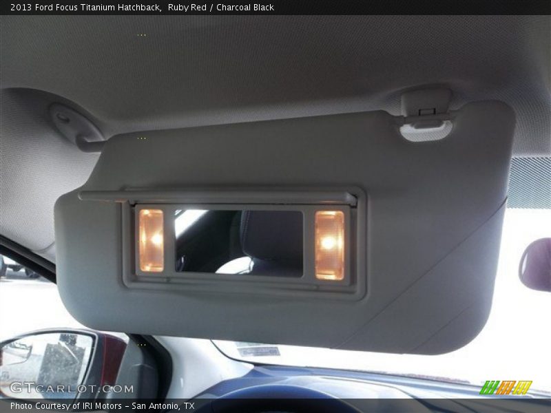 Ruby Red / Charcoal Black 2013 Ford Focus Titanium Hatchback