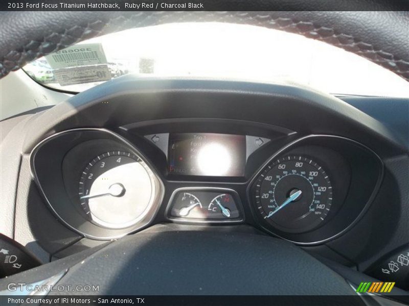 Ruby Red / Charcoal Black 2013 Ford Focus Titanium Hatchback