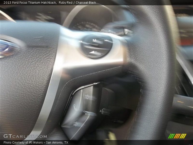 Ruby Red / Charcoal Black 2013 Ford Focus Titanium Hatchback