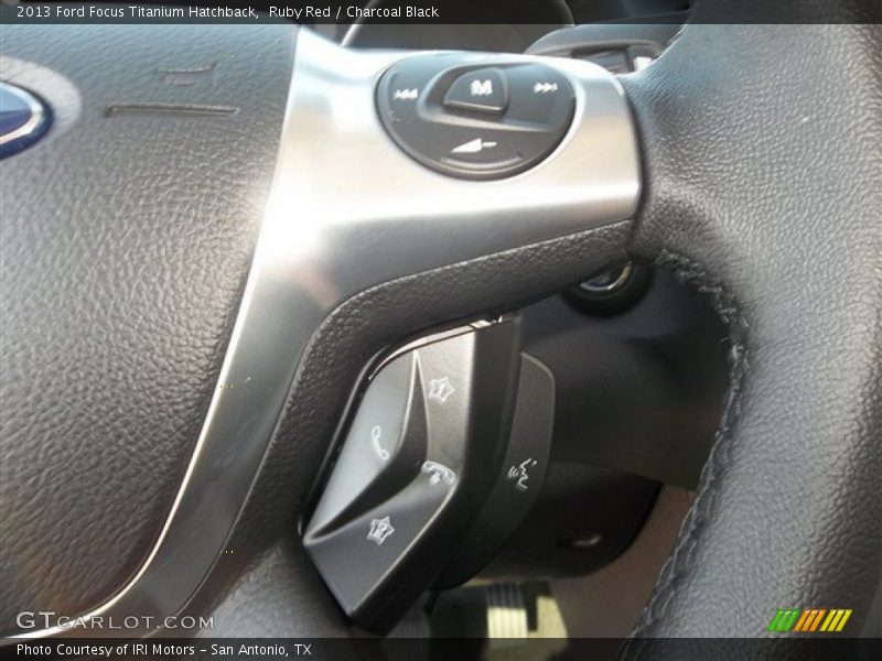 Ruby Red / Charcoal Black 2013 Ford Focus Titanium Hatchback