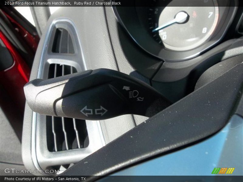 Ruby Red / Charcoal Black 2013 Ford Focus Titanium Hatchback