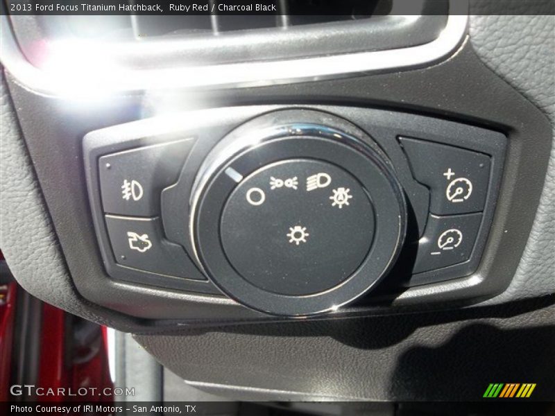 Ruby Red / Charcoal Black 2013 Ford Focus Titanium Hatchback