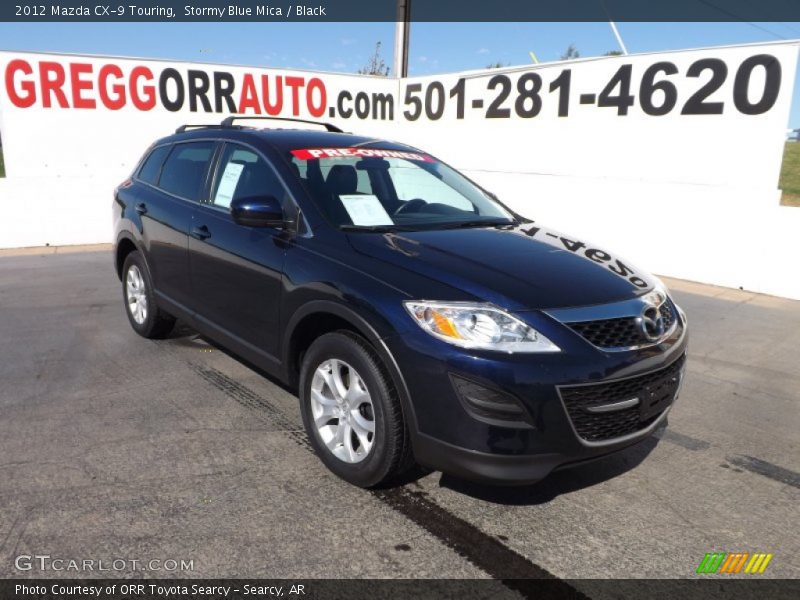 Stormy Blue Mica / Black 2012 Mazda CX-9 Touring