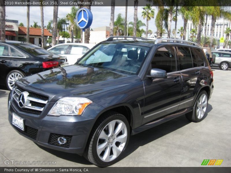 Steel Grey Metallic / Black 2010 Mercedes-Benz GLK 350